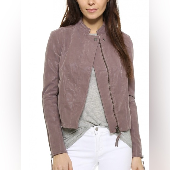 Free People Jackets & Blazers - Free people Mauve faux leather Vegan Jacket